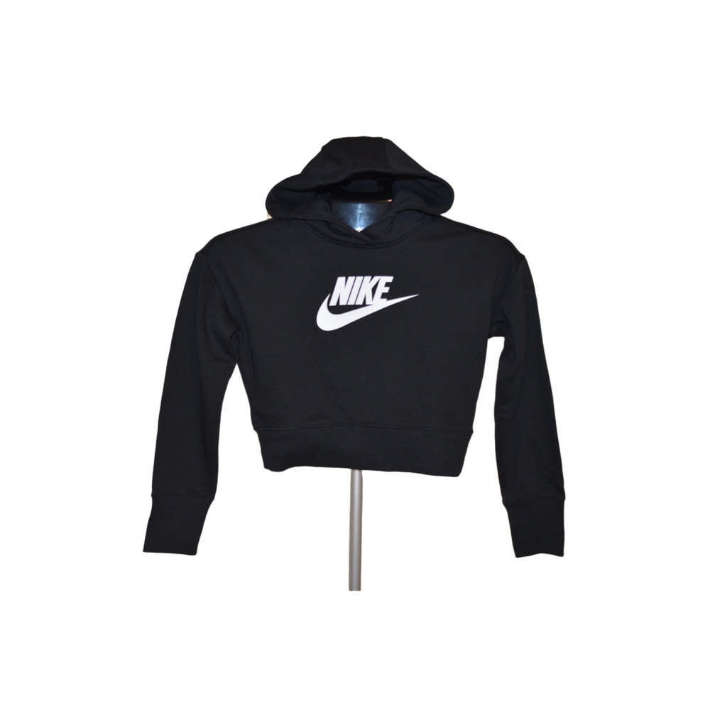 Nike Girls Hooded Black Sweater Pullover